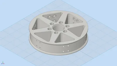 Lightweight 6in Diameter Traction Wheel