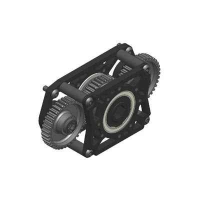 2 Motor Gearbox - Through Bore