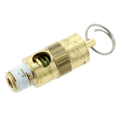 Pressure Relief Valve, Soft Seat Safety, 125 psi, 62 SCFM, 1/8 in. Port