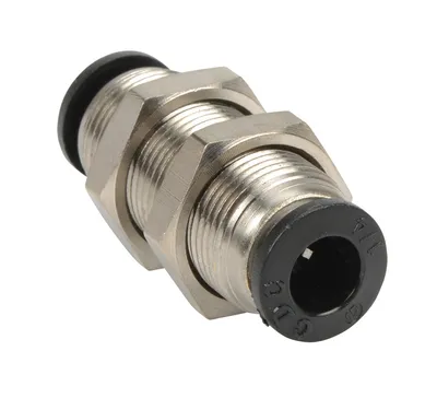 Bulkhead, 1/4" Press-in x 1/4" Press-in