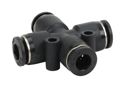 Cross, 1/4" Press-in x 1/4" Press-in