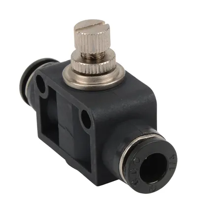 Flow Control, 1/4" Press-in x 1/4" Press-in