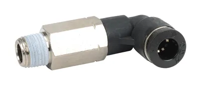 Long Elbow, 1/8" NPT Male x 1/4" Press-in