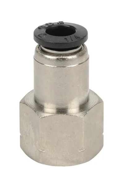 Straight, 1/4" NPT Female x 1/4" Press-in