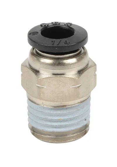 Straight, 1/4" NPT Male x 1/4" Press-in