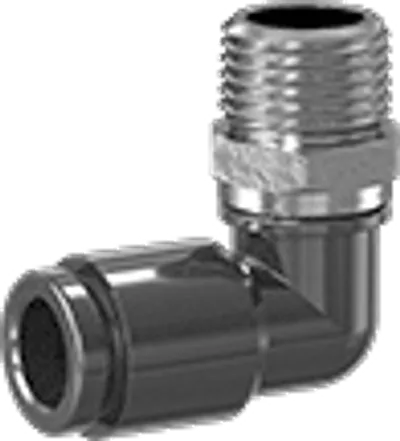 Swivel Elbow, 1/8" NPT Male x 1/4" Press-in