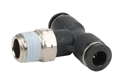 Tee - Branch, 1/4" NPT Male x 1/4" Press-in